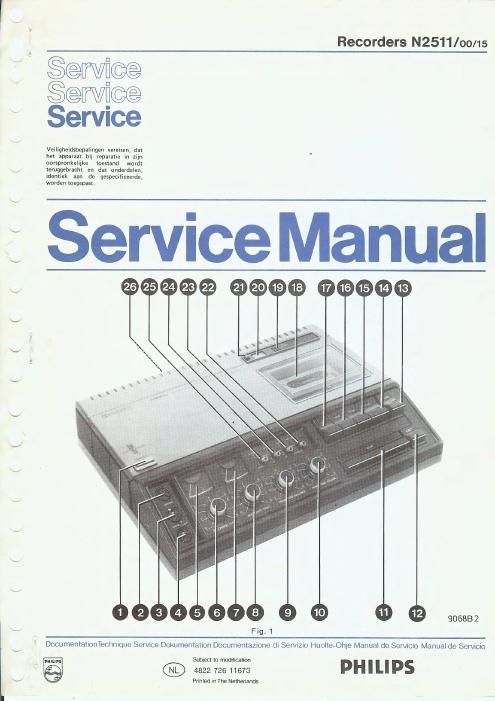 philips n 2511 service manual