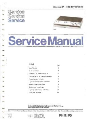 philips n 2520 service manual