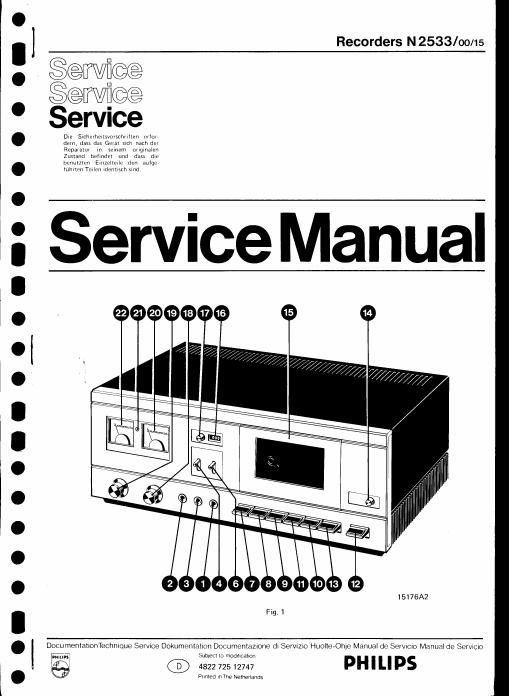 philips n 2533 service manual