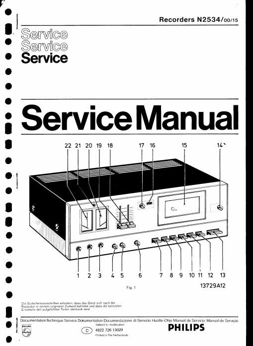 philips n 2534 service manual