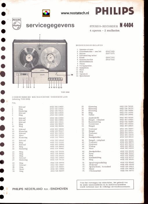 philips n 4404 tape