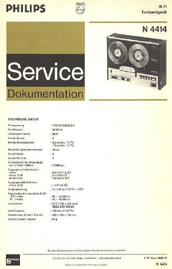 philips n 4414 service manual