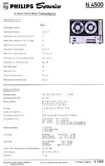 philips n 4500 service manual