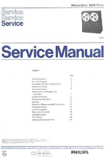 philips n 4512 service manual