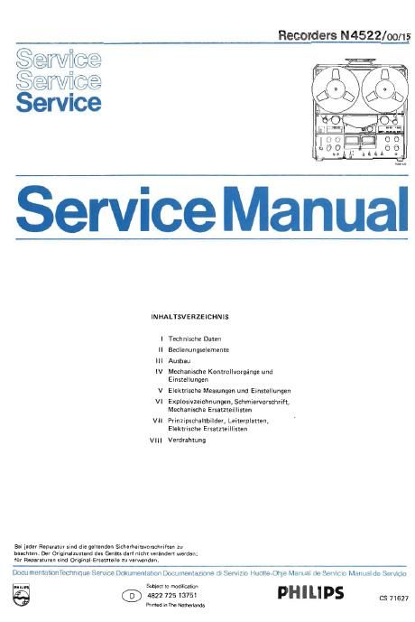 philips n 4522 service manual