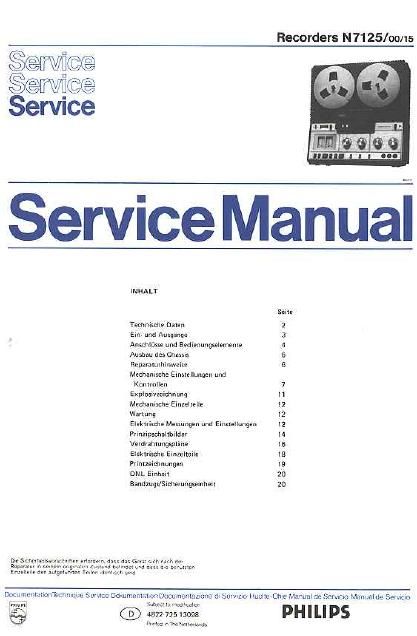 philips n 7125 service manual