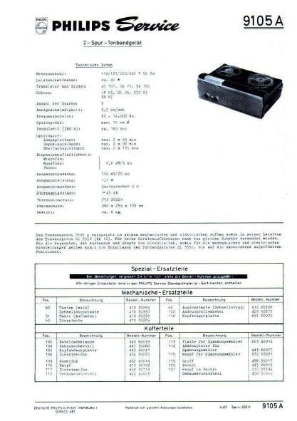 philips n 9105 a service manual