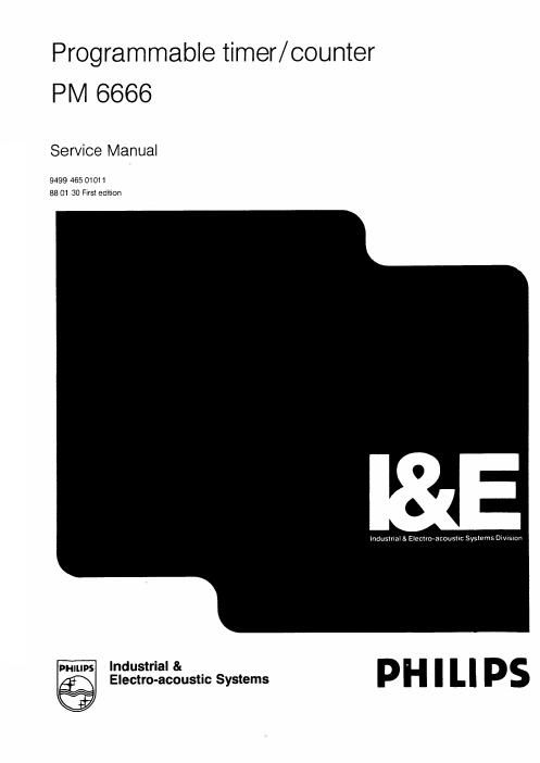 philips pm 6666 service manual