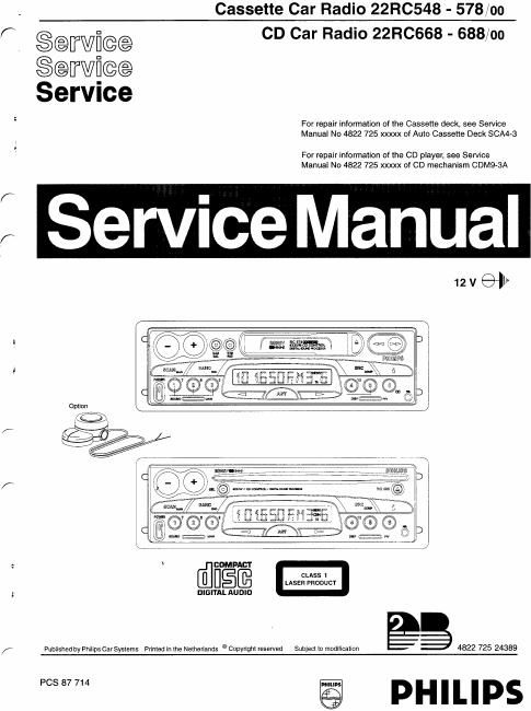 philips rc 548 service manual