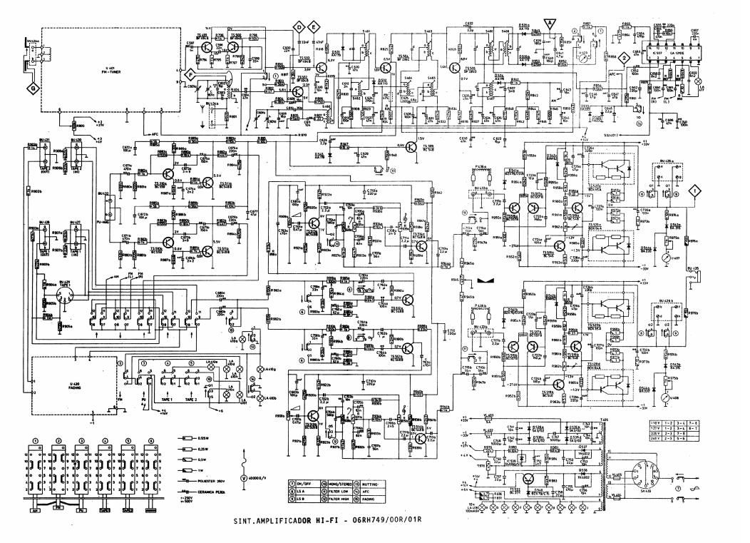 philips rh 749 schematic