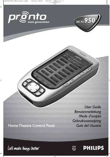 philips sbcru 950 owners manual