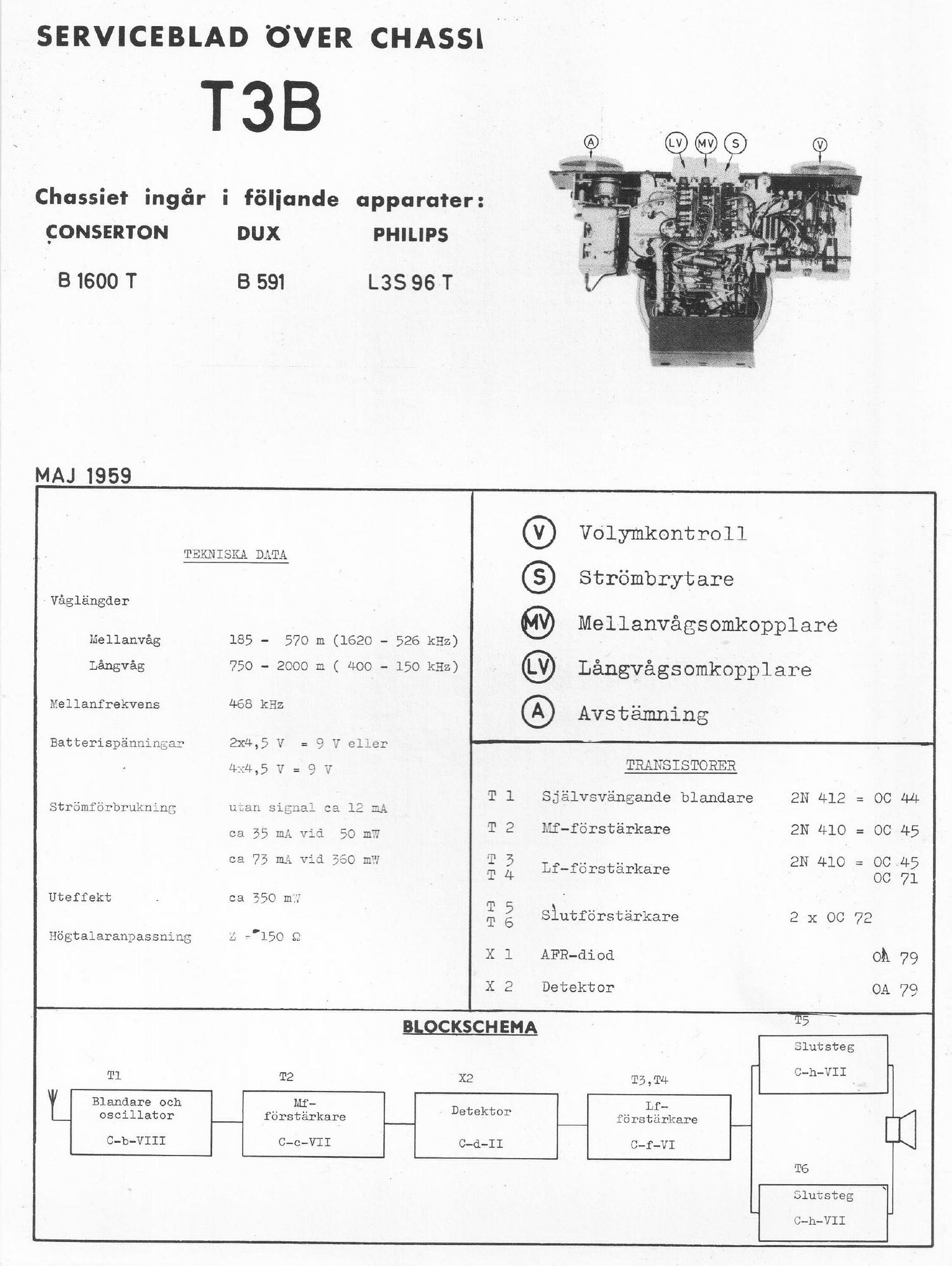 philips t 3 b service manual