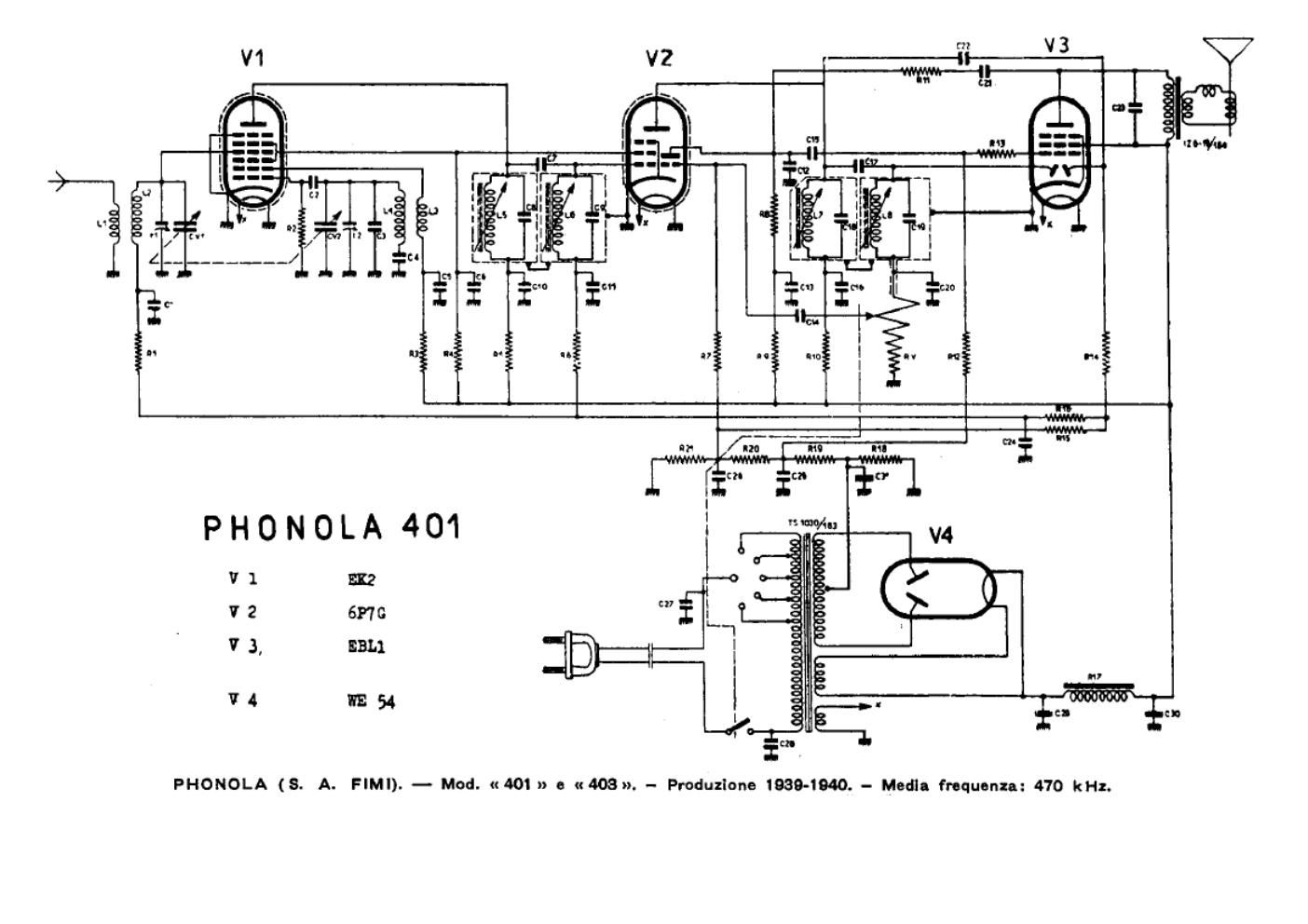 phonola 401 403