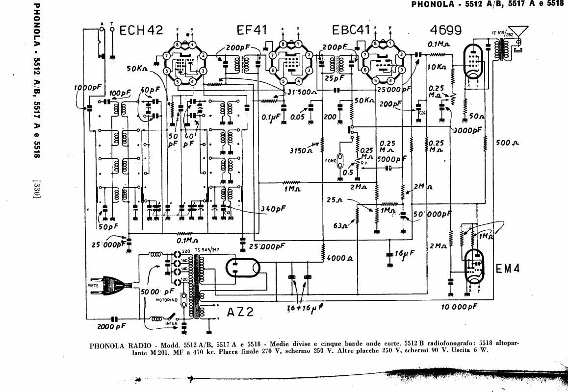 phonola 5512 schematic