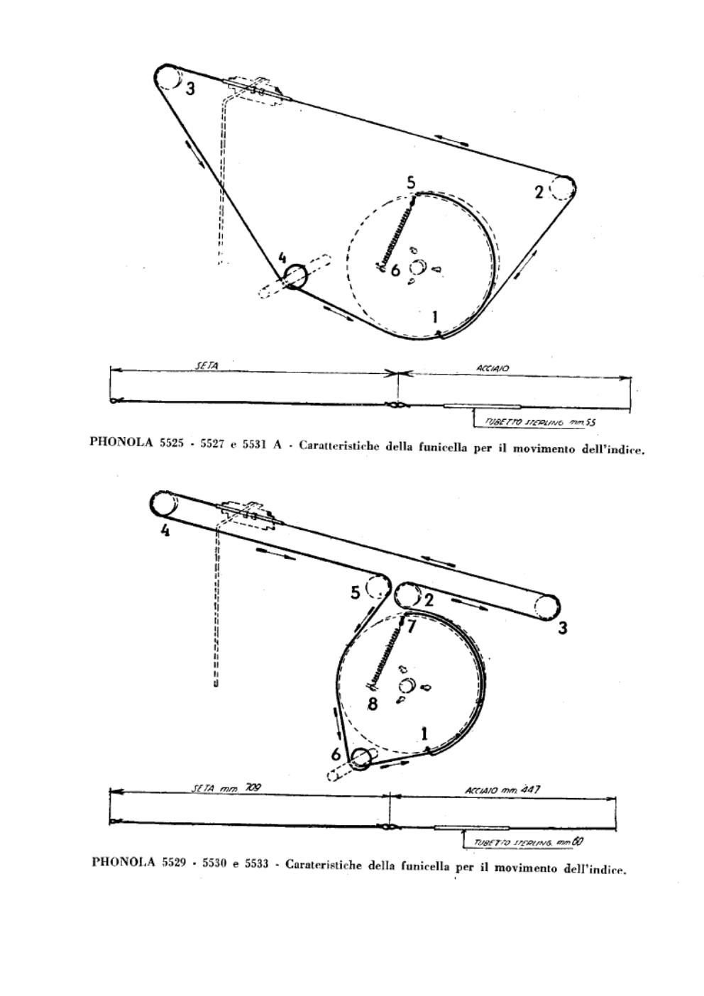 phonola 5527 tuning cord