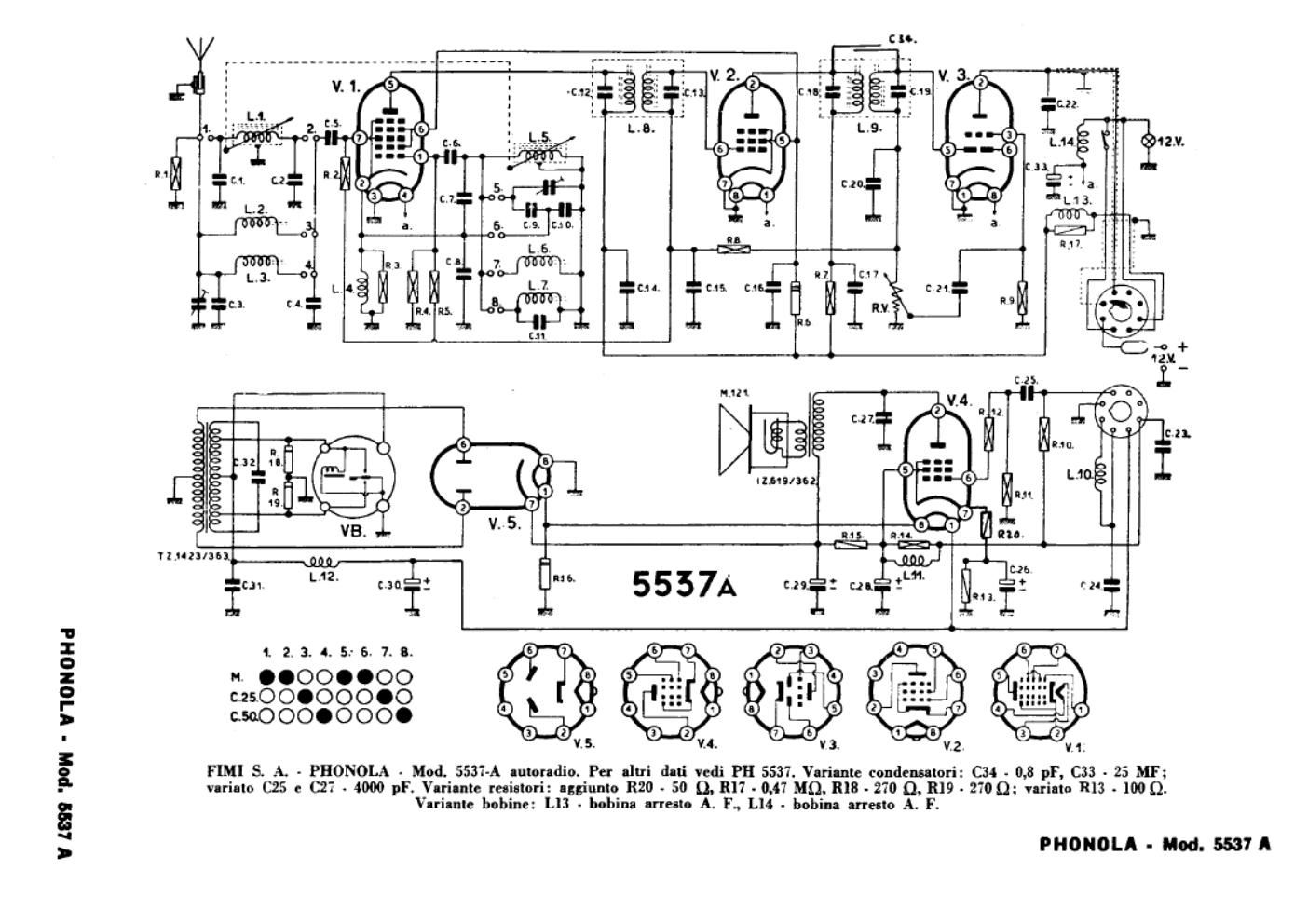 phonola 5537a schematic