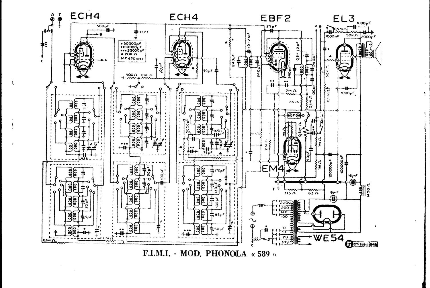 phonola 589 schematic