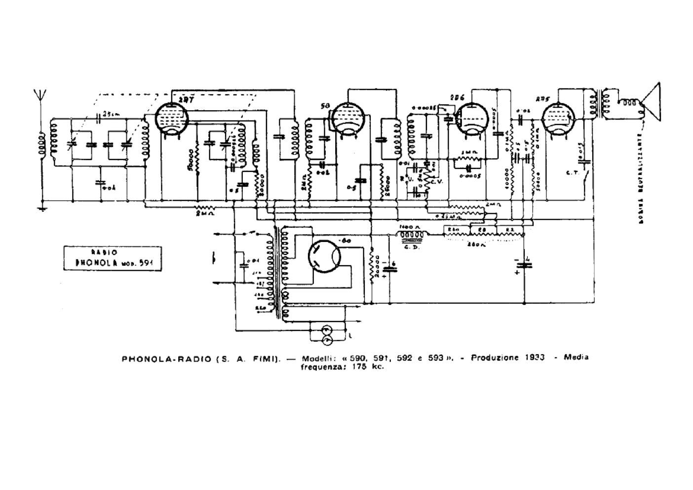 phonola 590 schematic