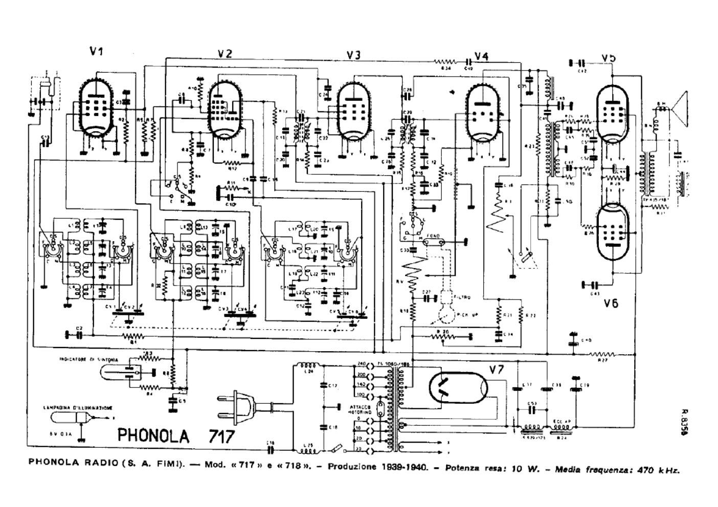 phonola 717 schematic