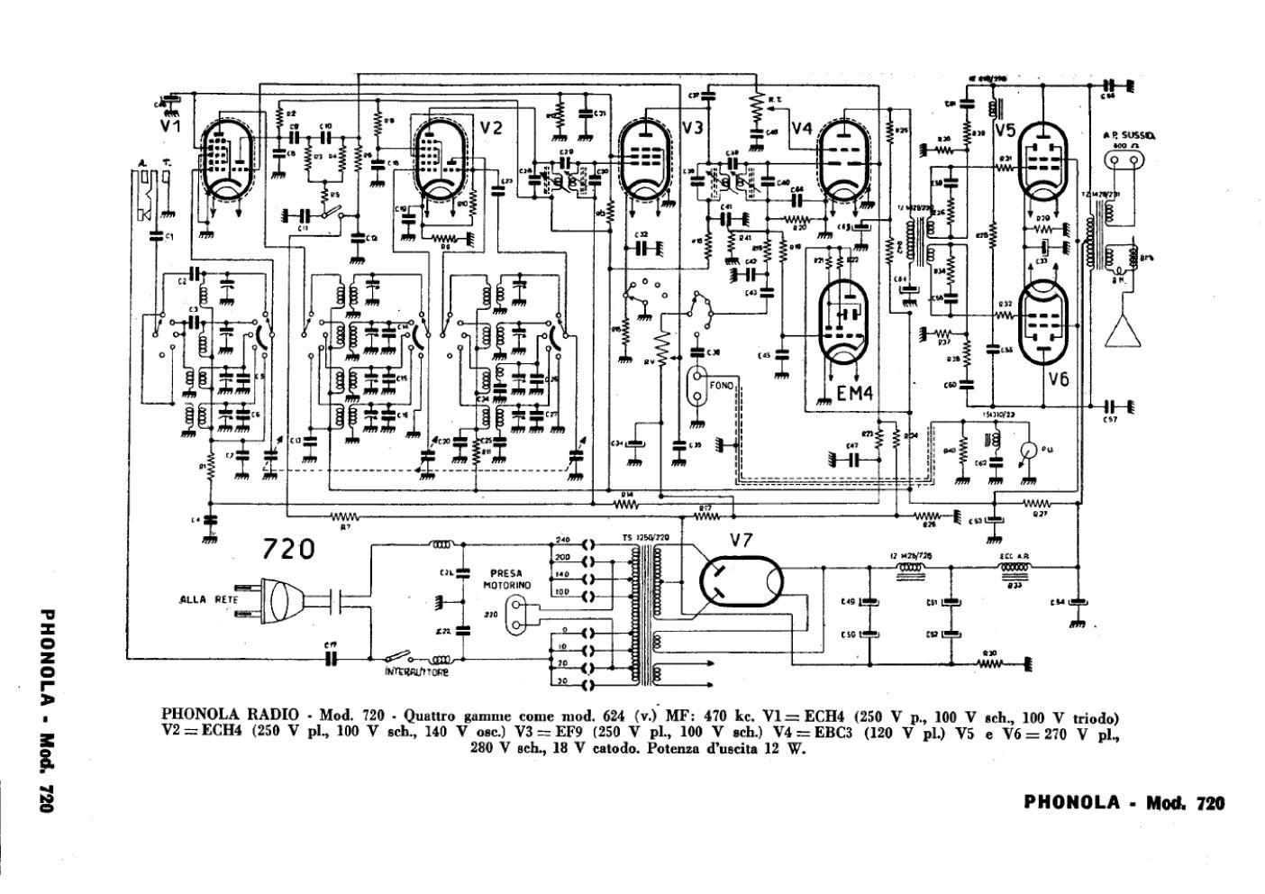phonola 720 schematic