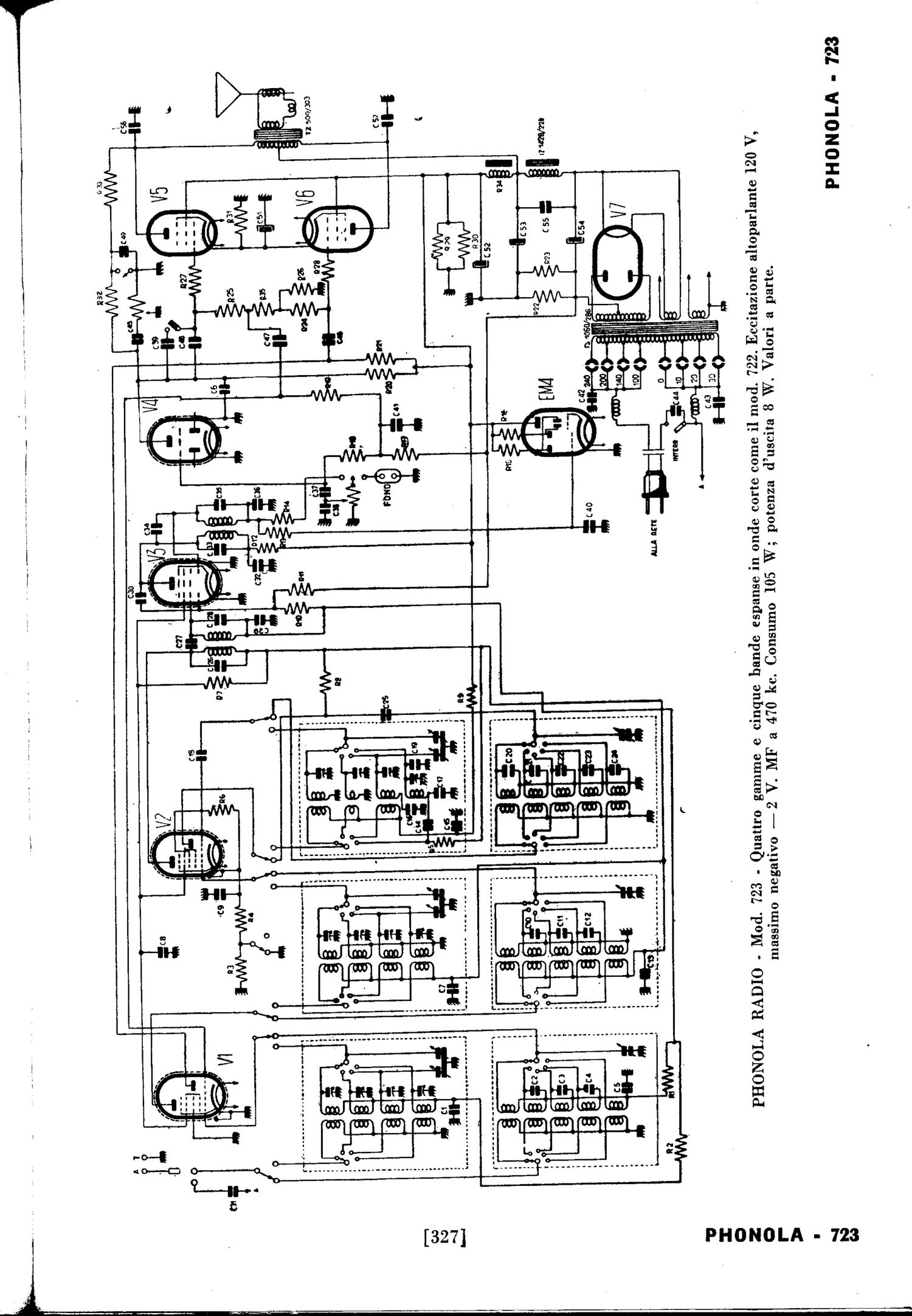 phonola 723 schematic