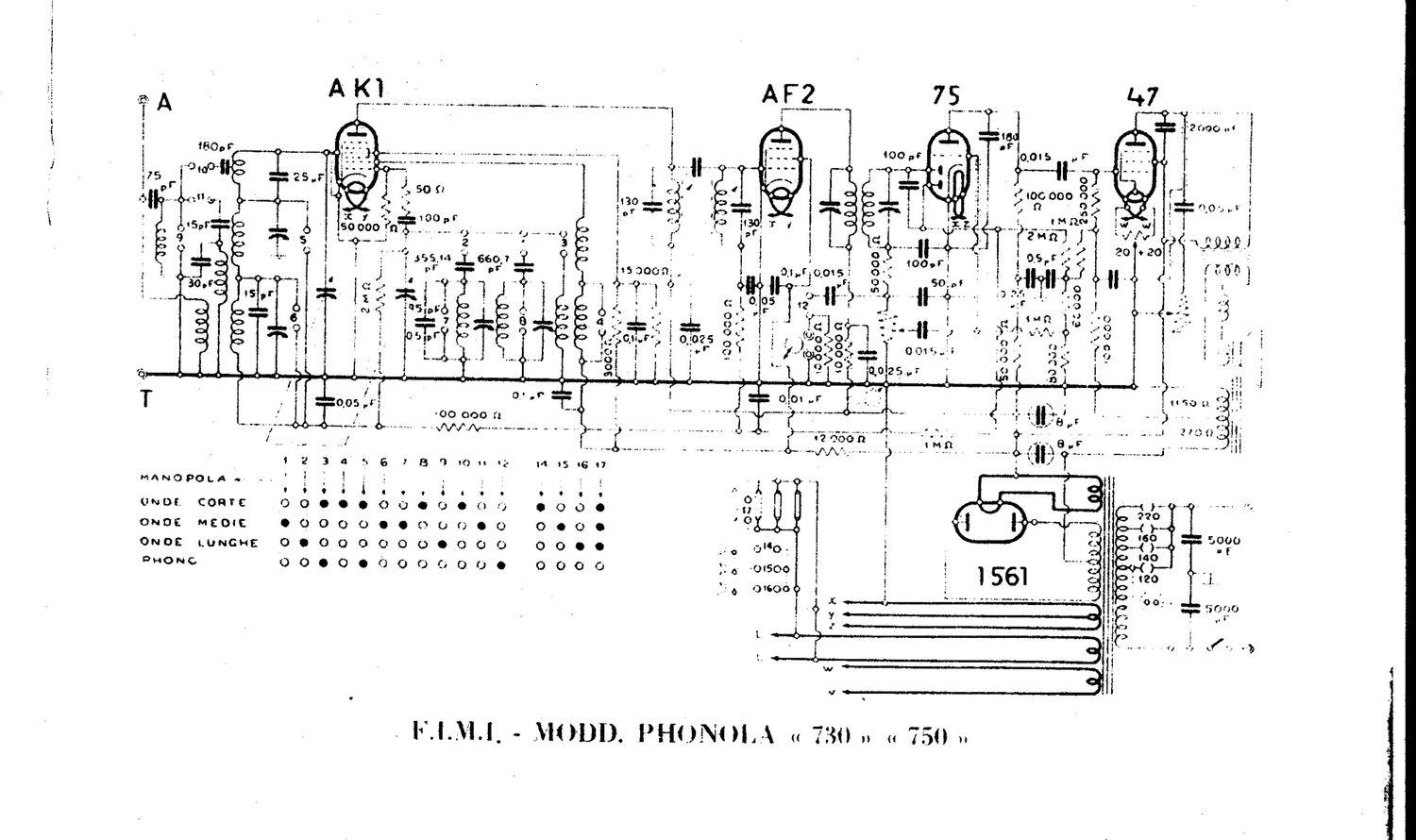 phonola 730 750