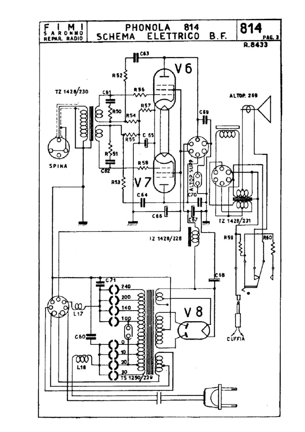 phonola 814 lf unit