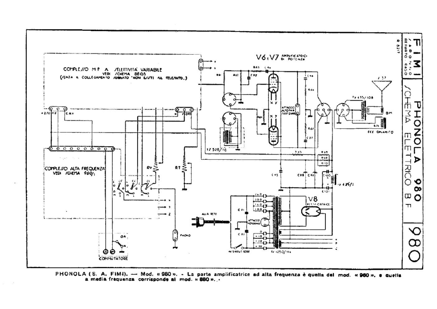 phonola 980 lf unit