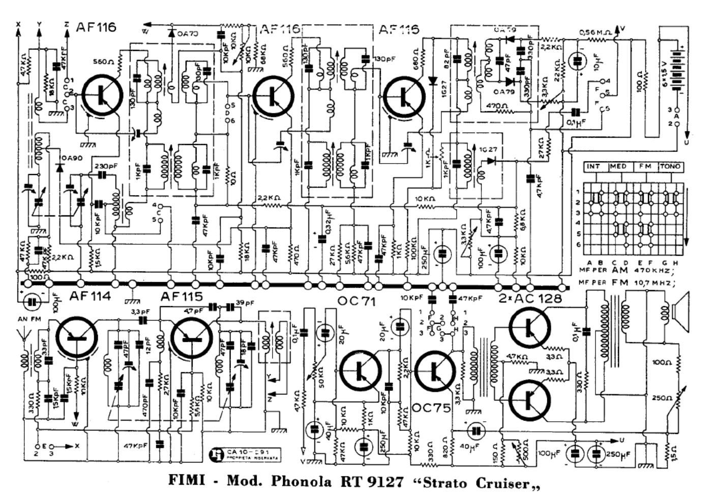 phonola rt9127 schematic