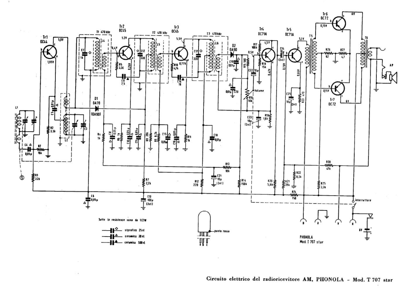 phonola t707 schematic
