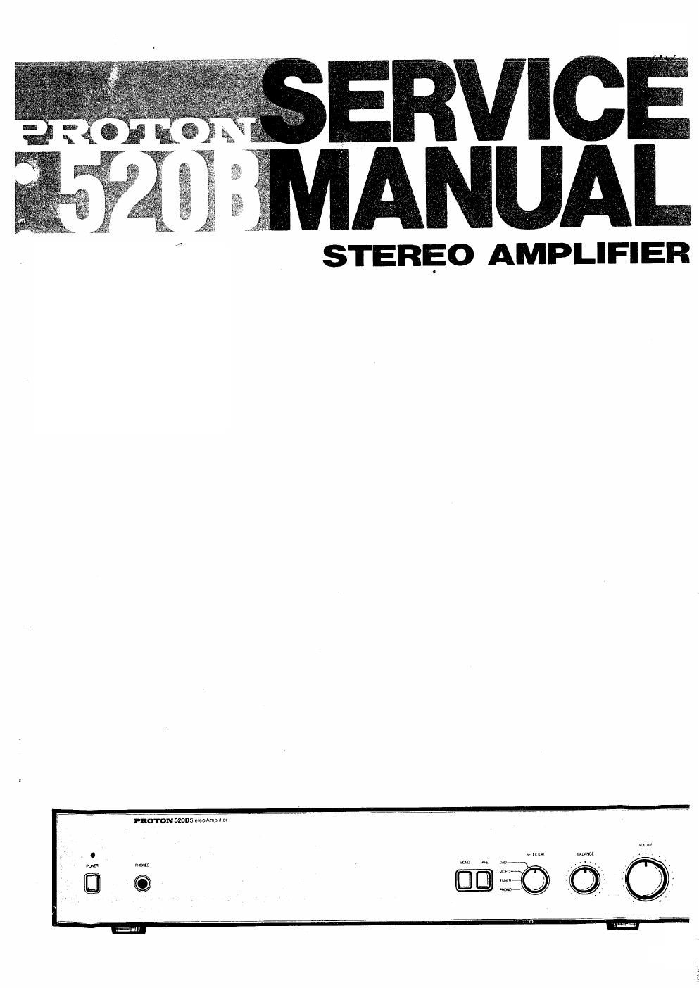 proton 520 b service manual