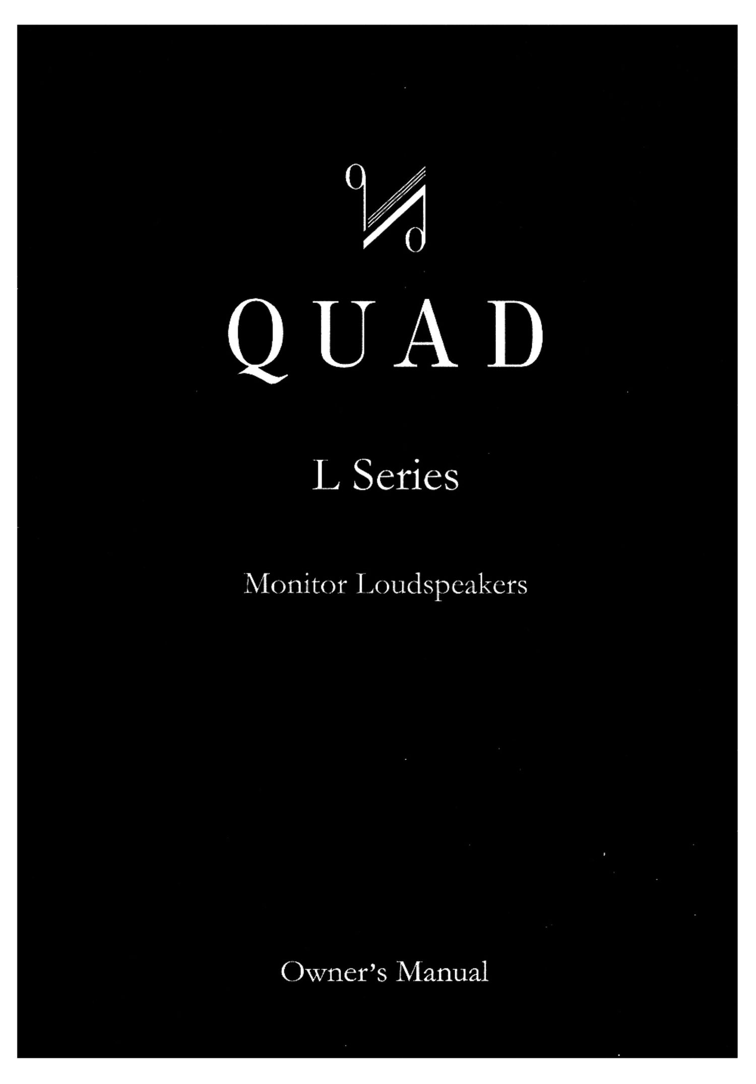 Quad 11 L Owners Manual 2