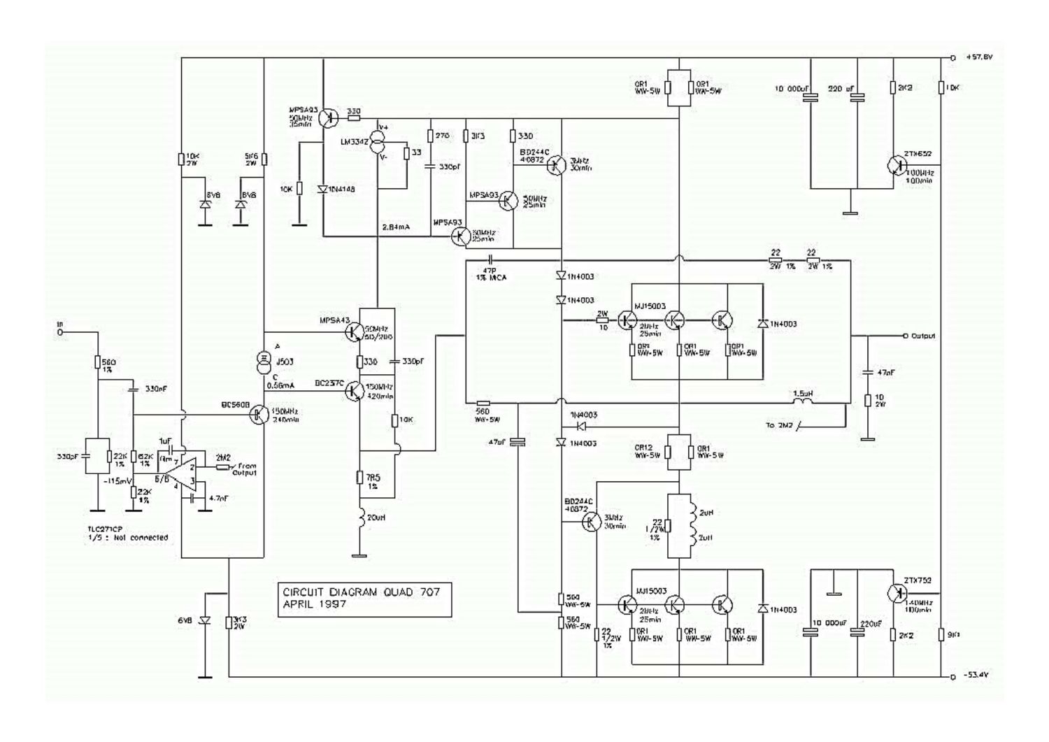 Quad 707 Schematic