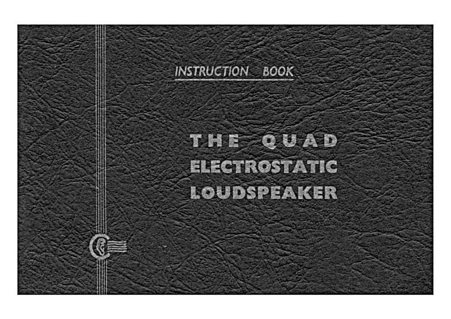 Quad ESL 57 Owners Manual