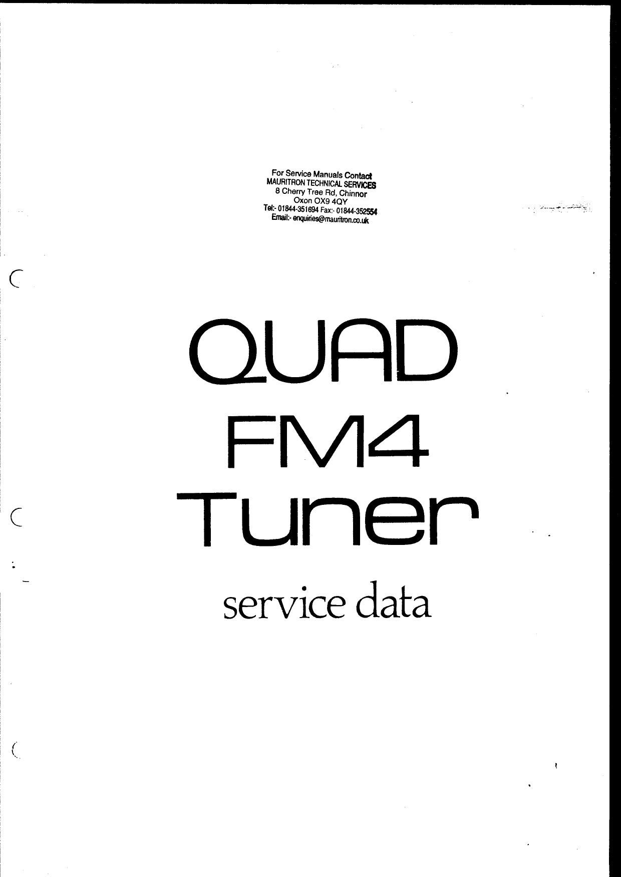Quad FM4 Service Manual