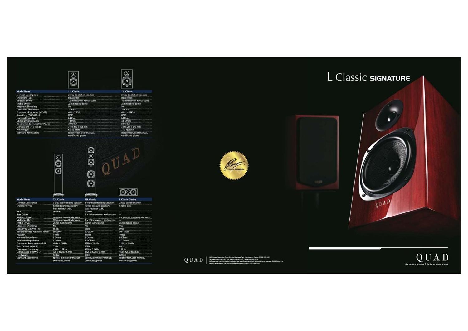 Quad L Classic Signature Brochure