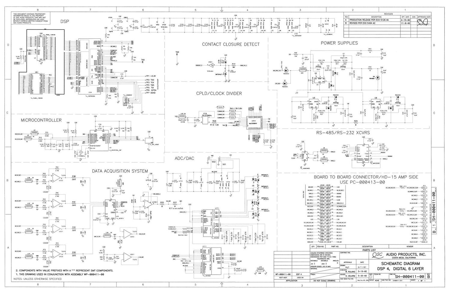 QSC DSP 4 Schematics