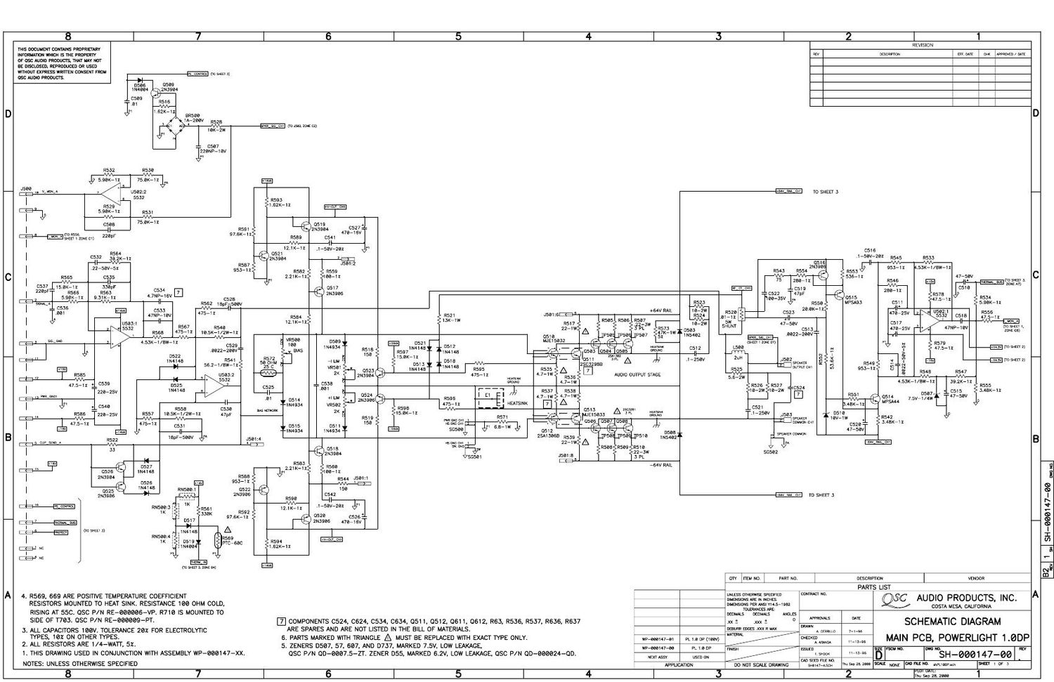 QSC PL 1 0 Schematics