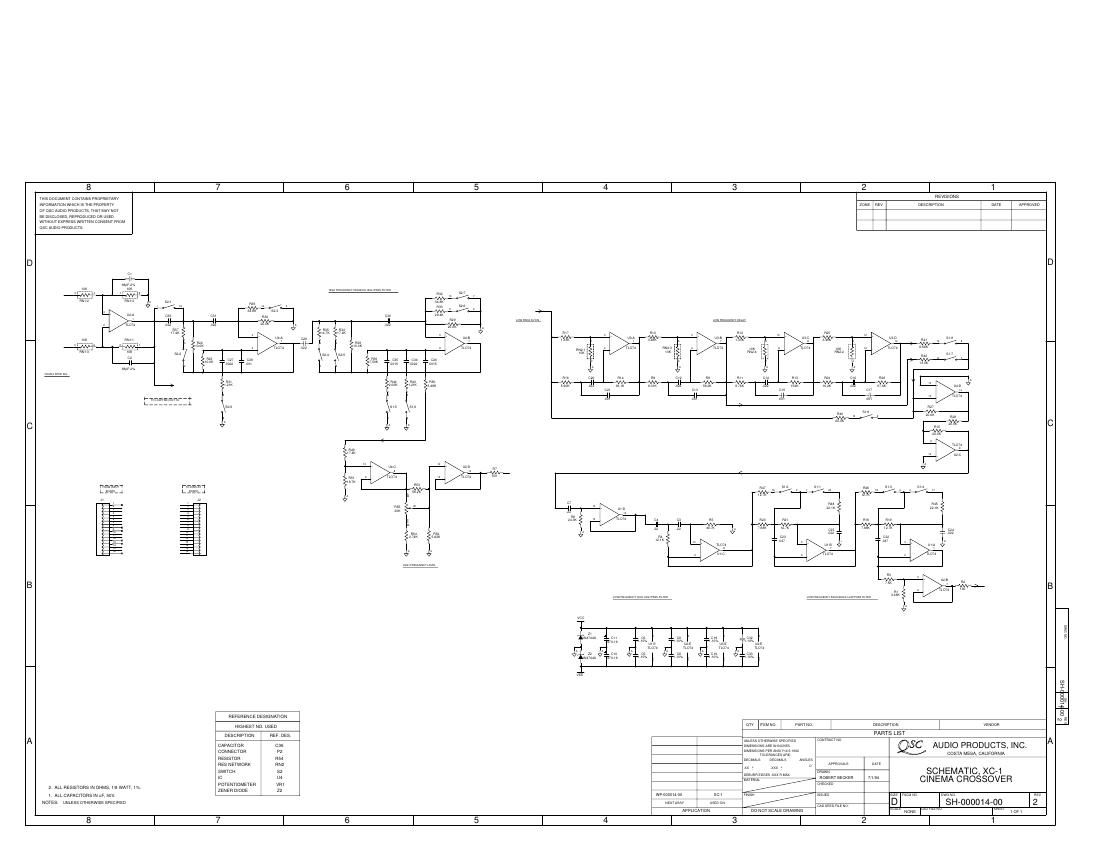 QSC XC 1 Schematic