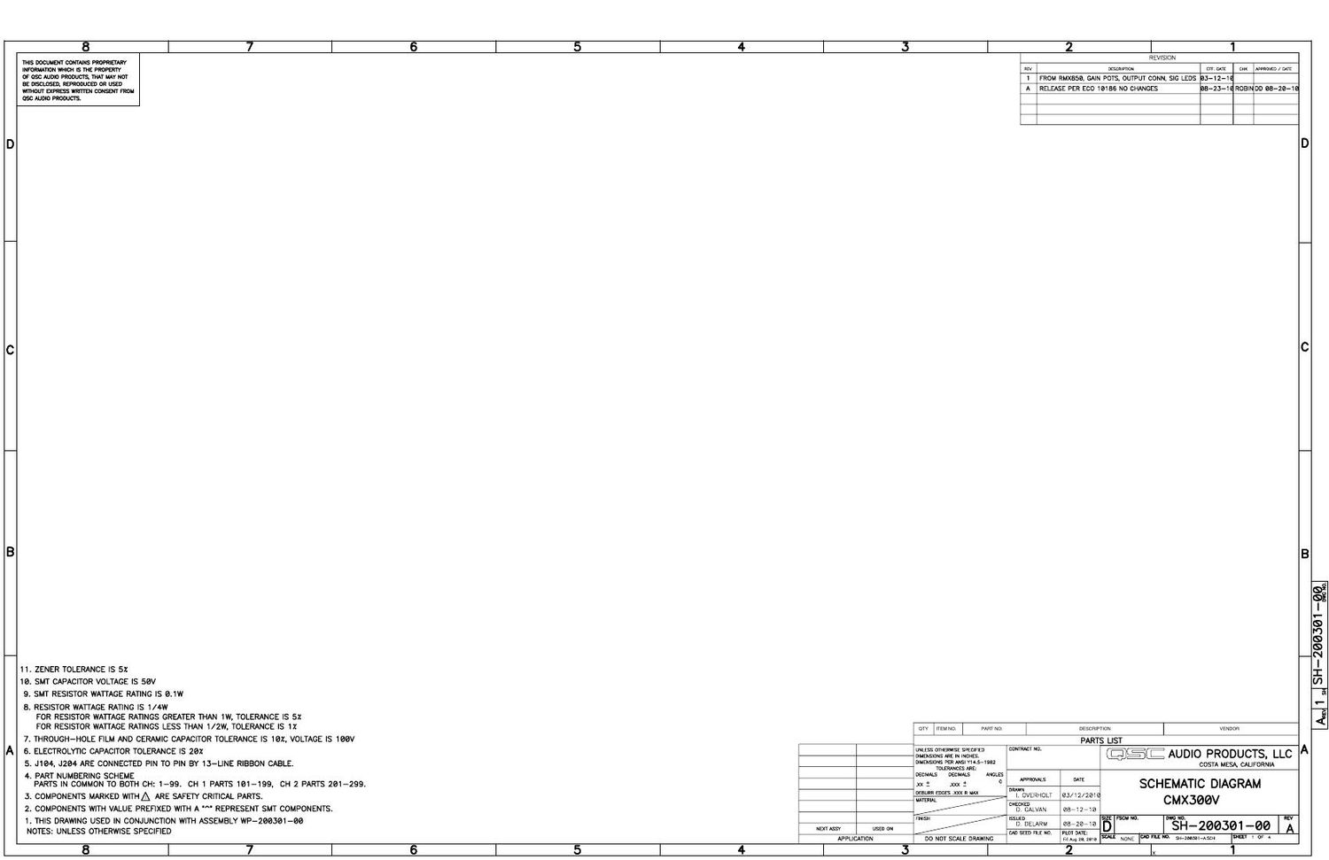 QSC cmx 300V Schematics