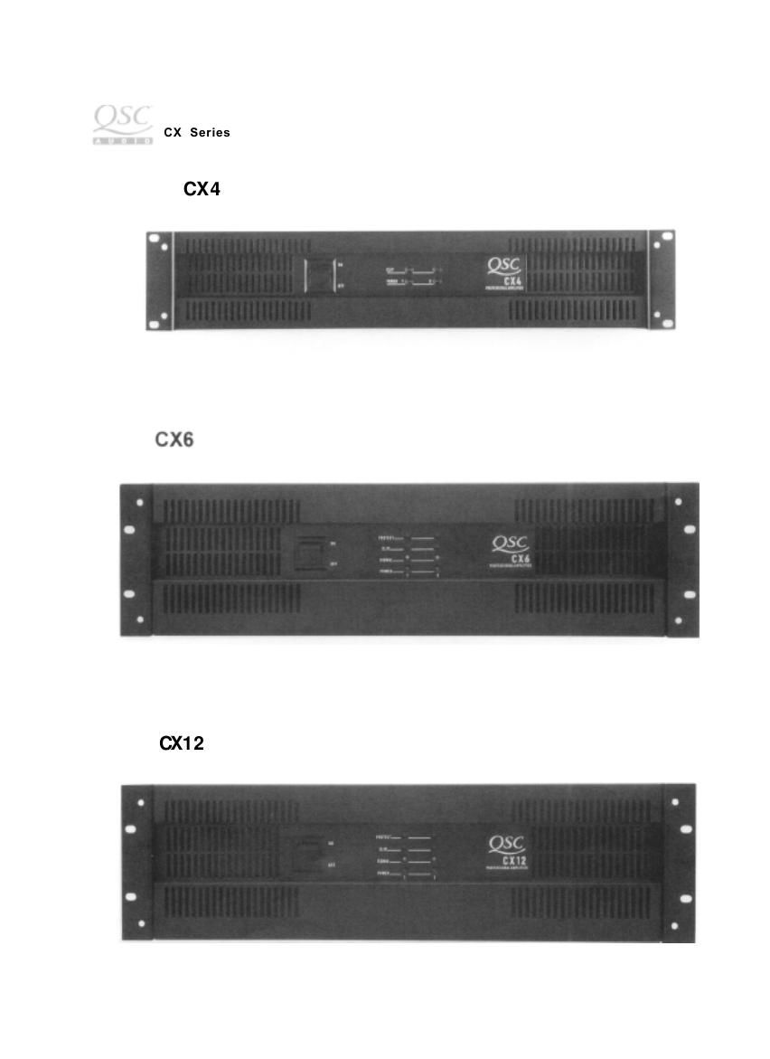 QSC cx 4 6 12 pwr sm Service Manual