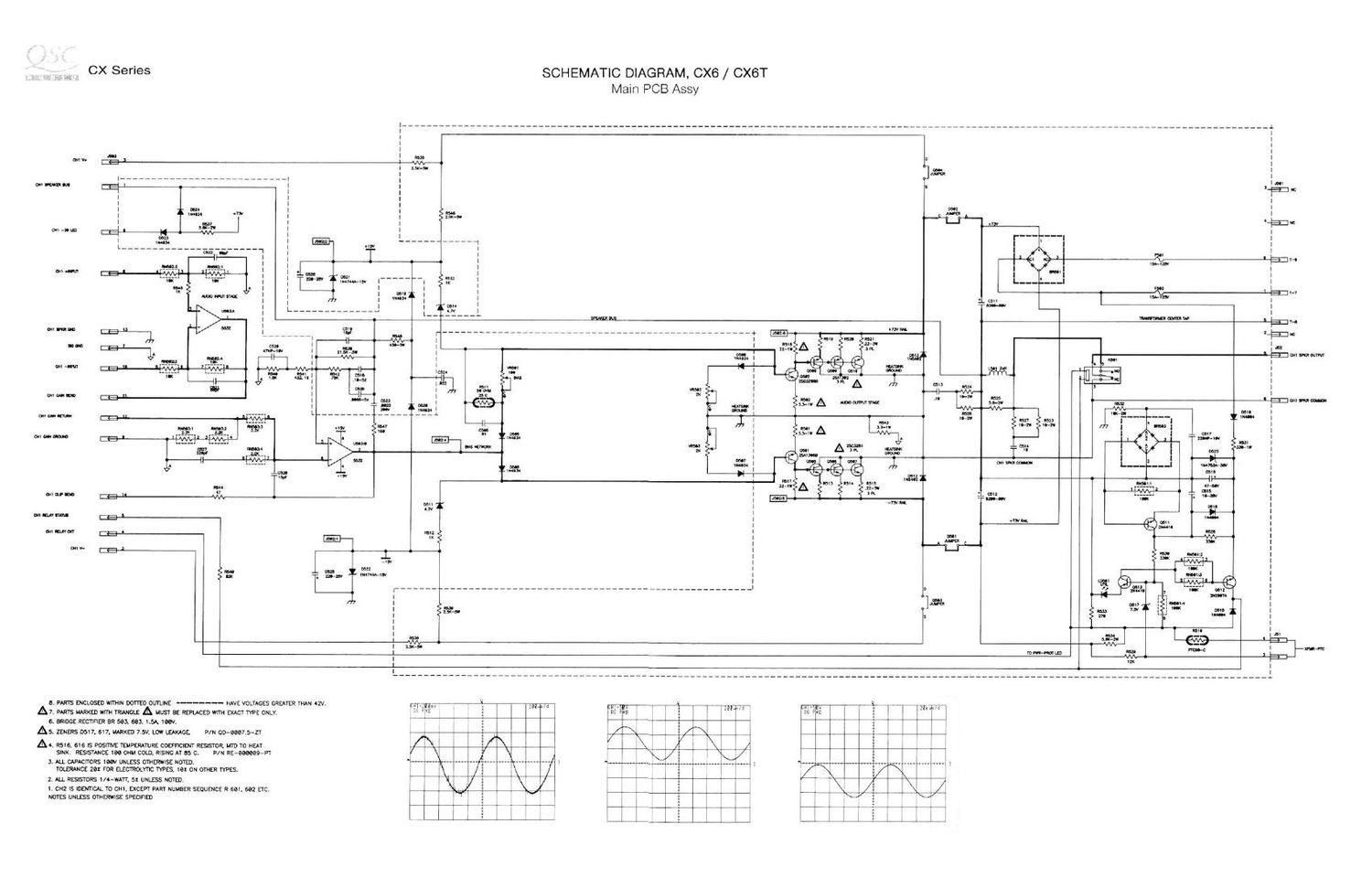 QSC cx 6 Schematics