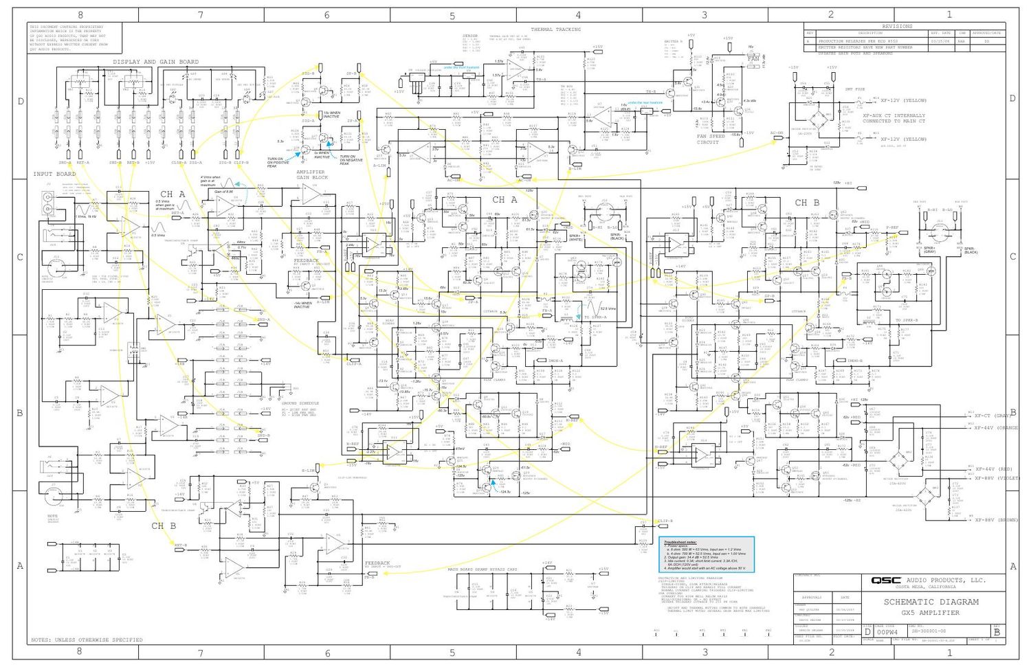 QSC gx 5 Schematic