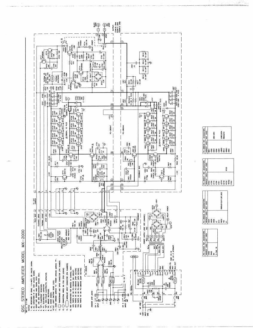 QSC mx 2000 Schematic