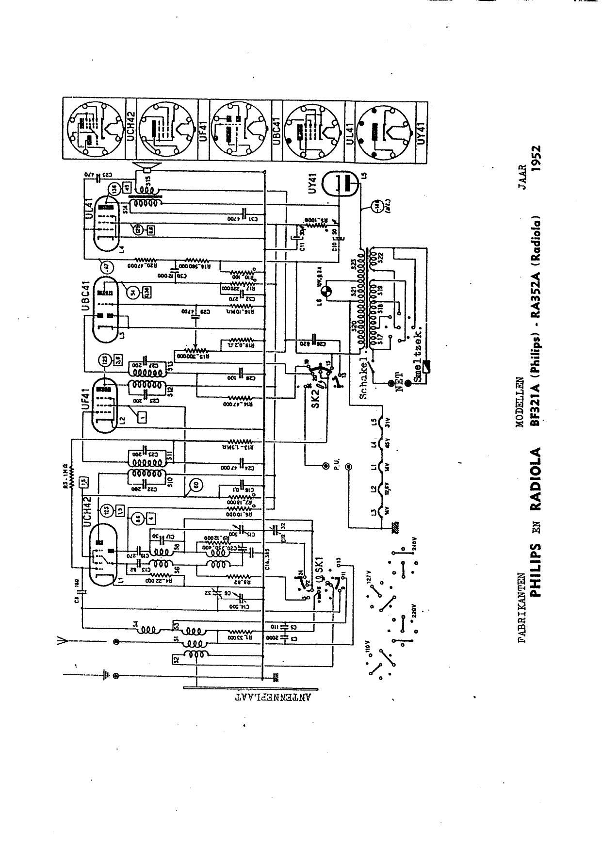 Radiola RA 352A Schematic