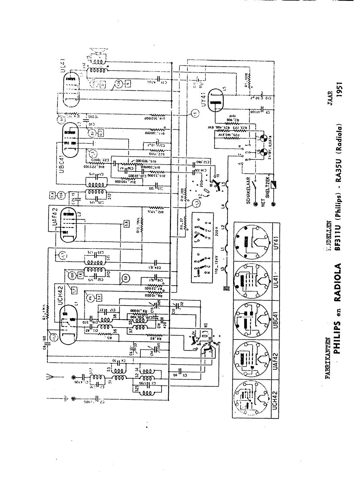 Radiola RA 35U Schematic