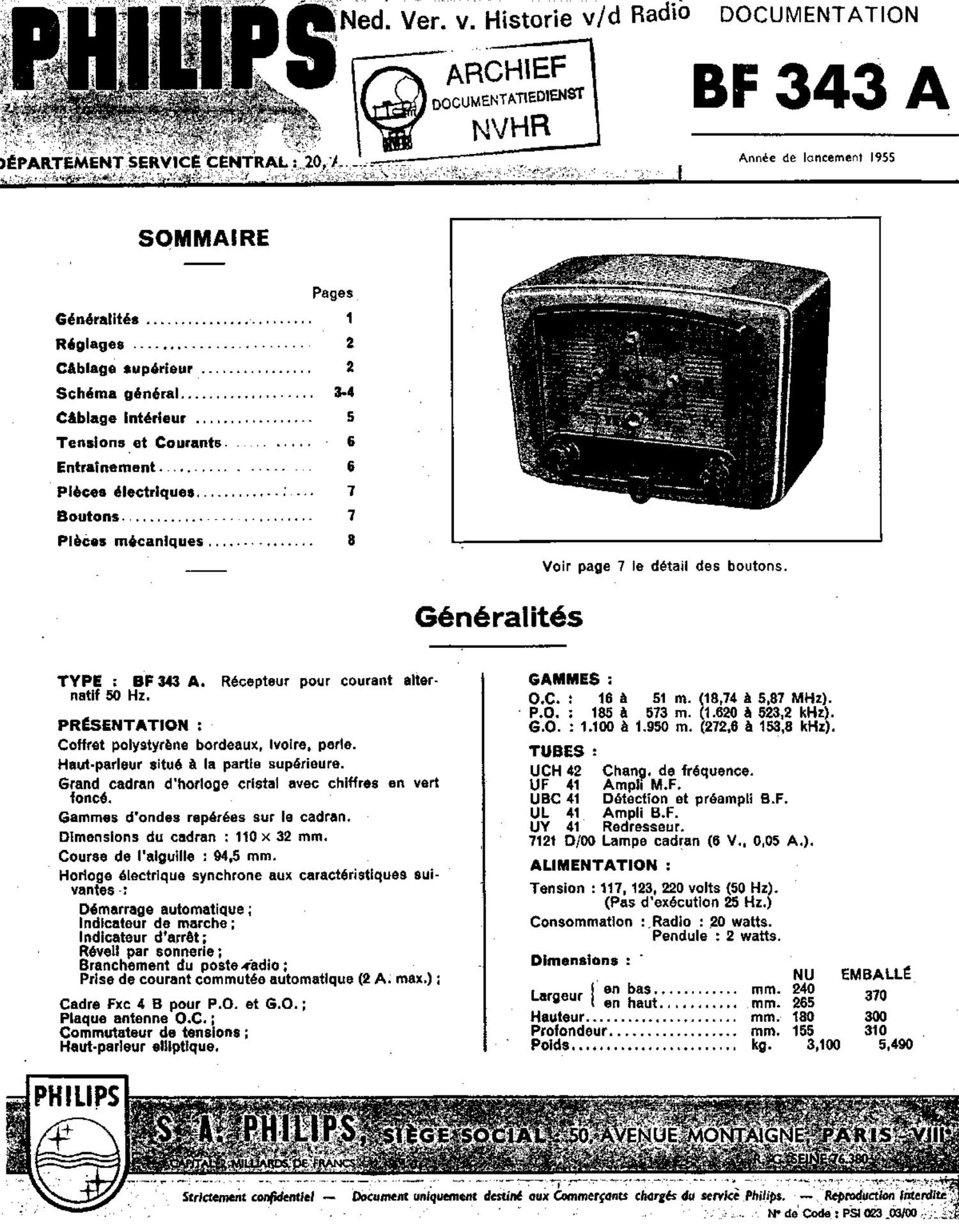 Radiola RA 366A Service Manual