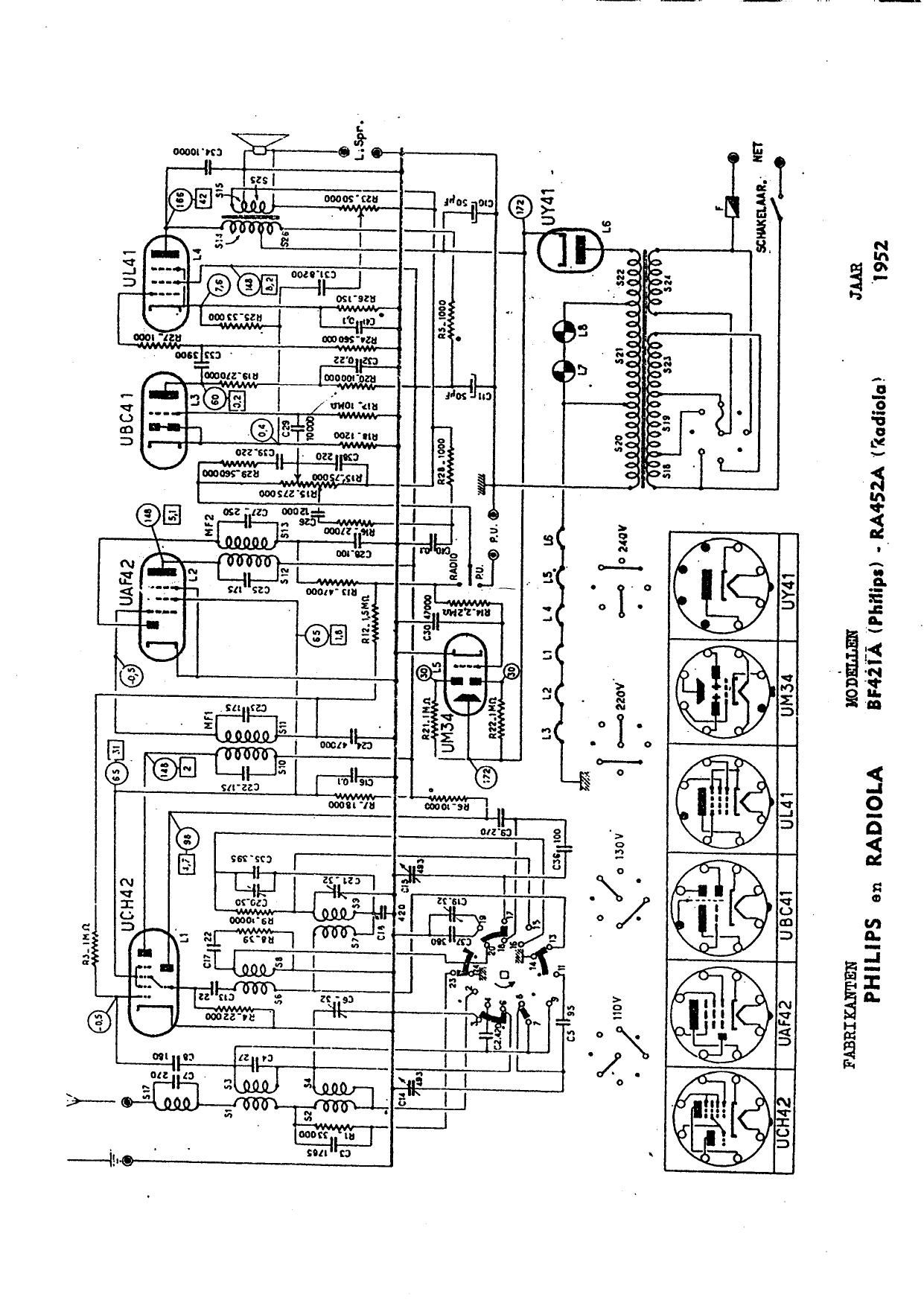 Radiola RA 452A Schematic