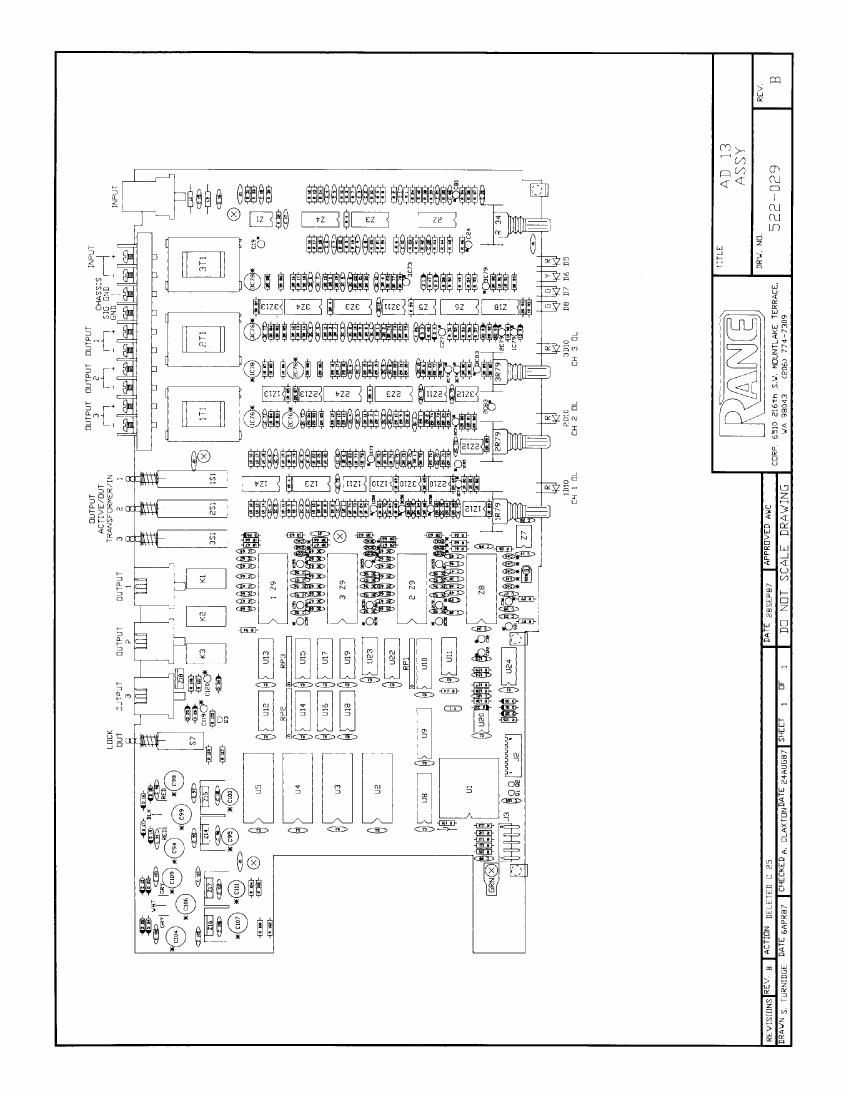 rane AD 13 Delay Schematics