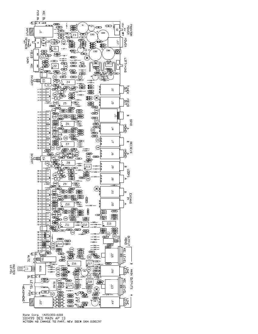 rane AP 13 Preamp Schematics